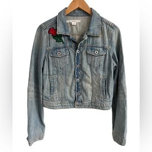 Vintage RALPH LAUREN Mimi Denim Jacket Size Med No. 67 Roses 90s Made In Mexico
